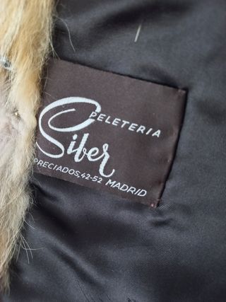 Abrigo zorro plateado