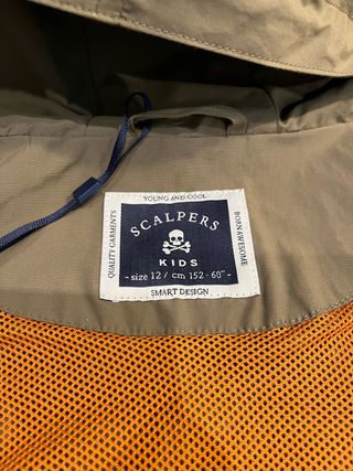 Parka primavera niño t.12 verde Scalpers 