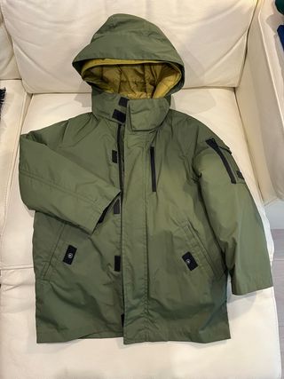 Parka con forro desmontable verde niño 8 años Zara