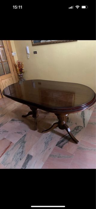 mesa de madera de pino