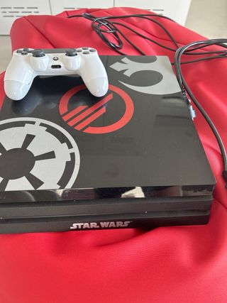 play 4 pro star wars , con mando y cable cargador
