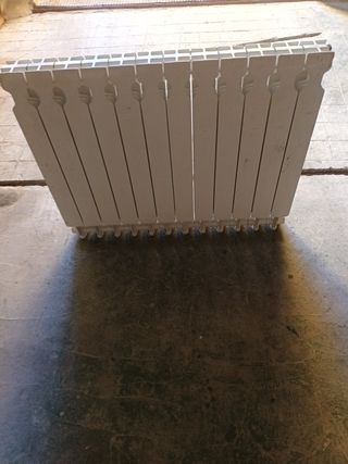 dos radiadores de aluminio