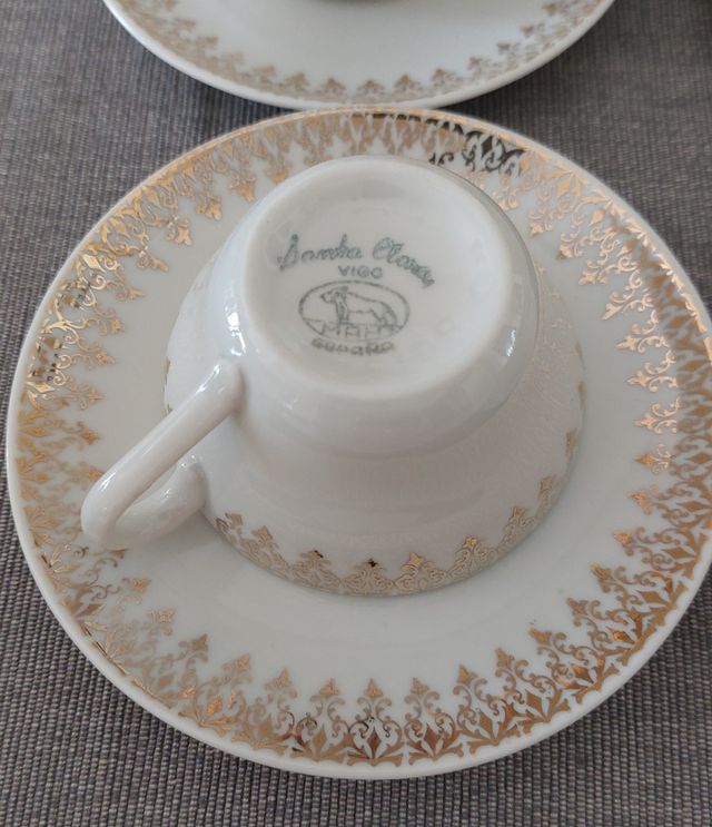 Juego de café porcelana Santa Clara