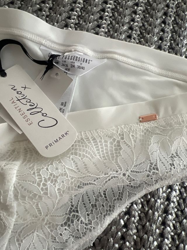 braguita blanco crema xs encaje