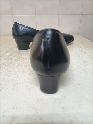 Zapatos de señora, de piel , ancho especial . 