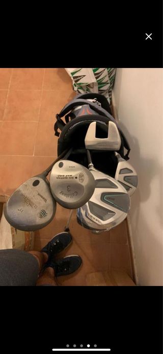 Bolsa y Juego palos Golf iniciación