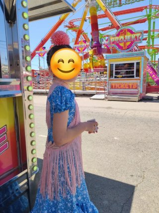 Traje de flamenca niña talla 12