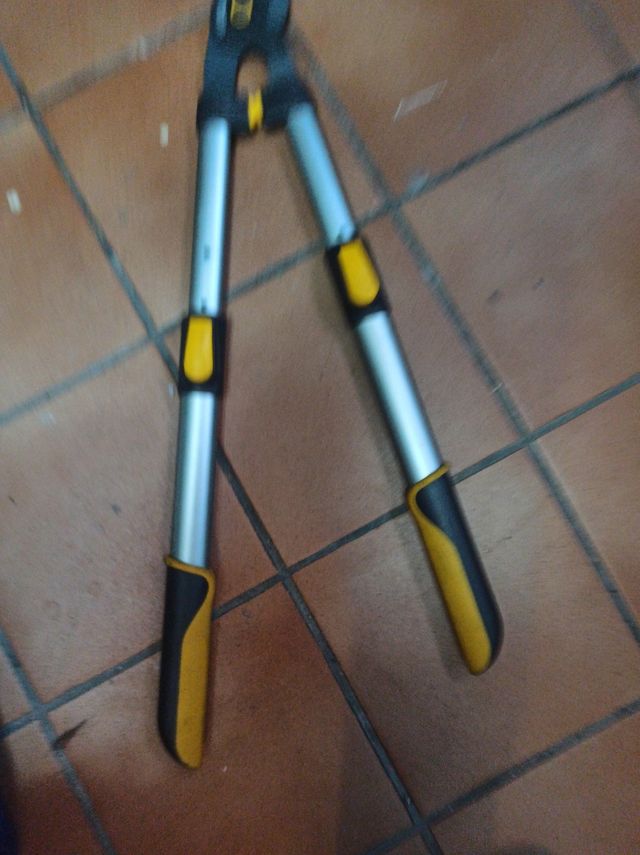 Tijeras de jardín extensibles.