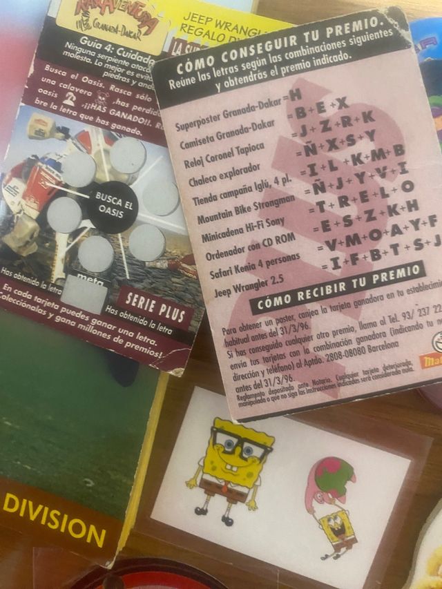 Lote material comestibles