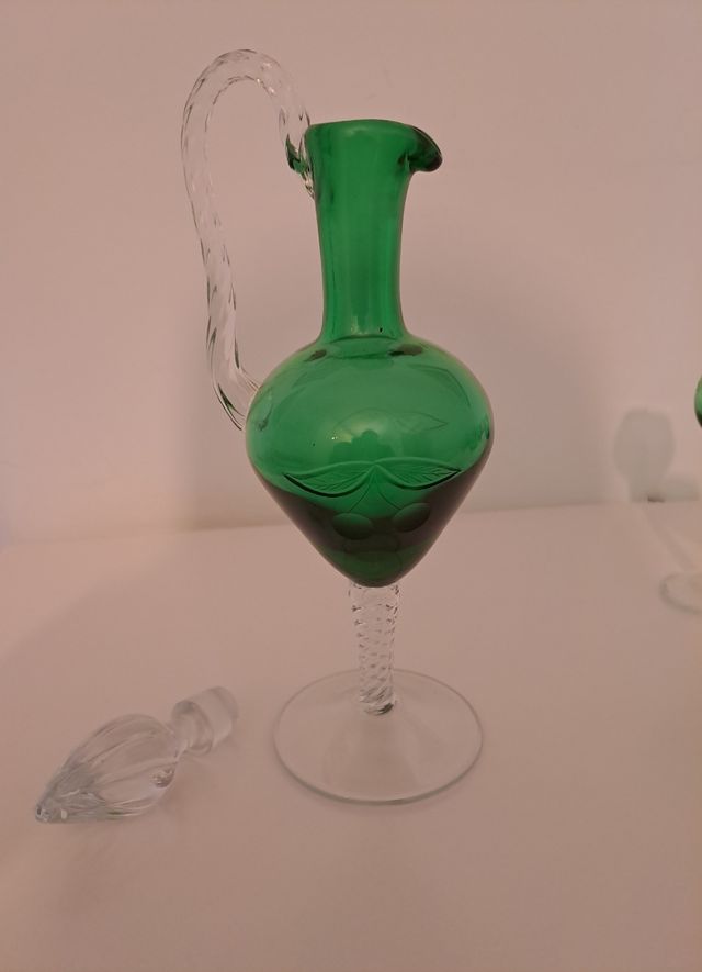 Calici per liquore con caraffa