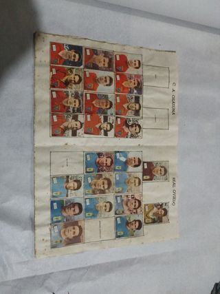 Campeonato liga 1961/ 62 cromos