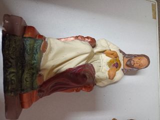 Figura sagrado corazón sentado antigua