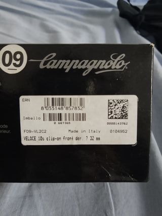 Desviador delantero Campagnolo Veloce 10 speed 10v