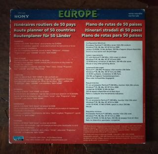 Sony CD Europe itinerari stradali 50 pae
