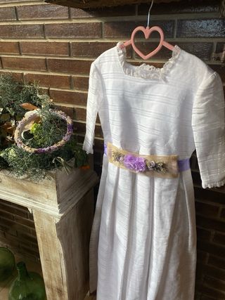 Vestido de Comunion y Corona