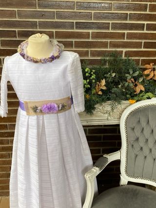 Vestido de Comunion y Corona