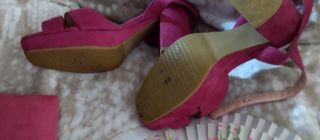 Zapato con cartera de mano regalo abanico