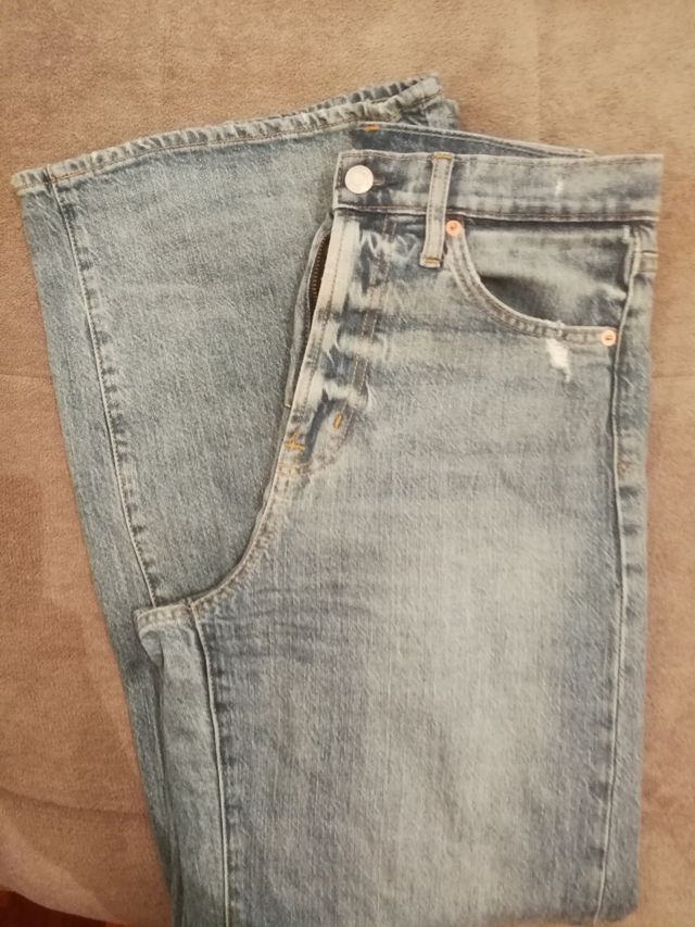 Jeans wide leg & cintura alta GAP