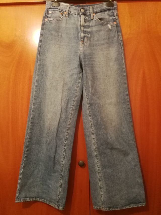 Jeans wide leg & cintura alta GAP