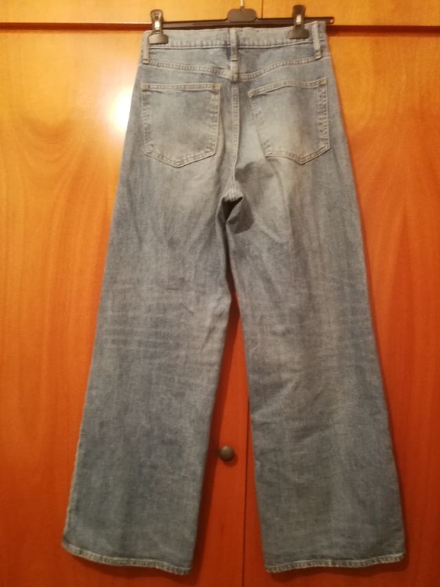 Jeans wide leg & cintura alta GAP