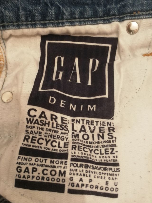 Jeans wide leg & cintura alta GAP