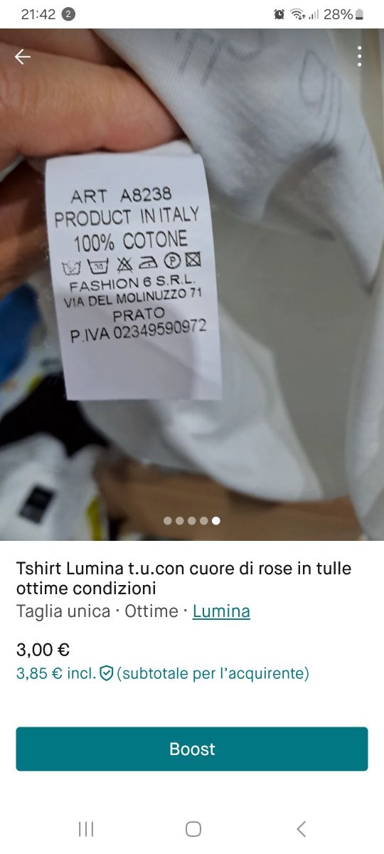 Tshirt donna Lumina t.u.