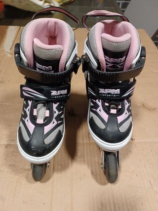 Patines en línea con luces en las ruedas