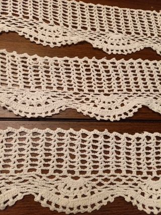 Puntilla de ganchillo hecha a mano,10 metros