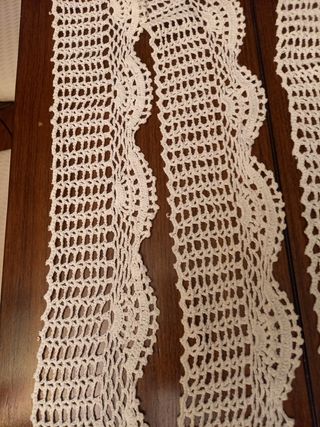 Puntilla de ganchillo hecha a mano,10 metros