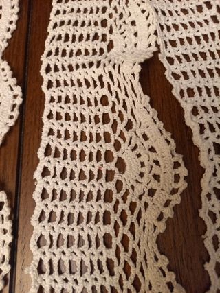 Puntilla de ganchillo hecha a mano,10 metros