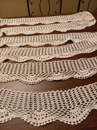 Puntilla de ganchillo hecha a mano,10 metros