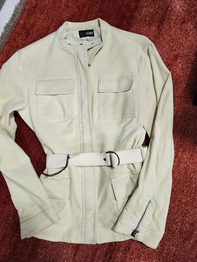 Chaqueta efecto parka antelina