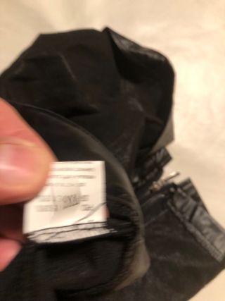 Gonna Midi Nera 3XL ecopelle 3 Cerniere