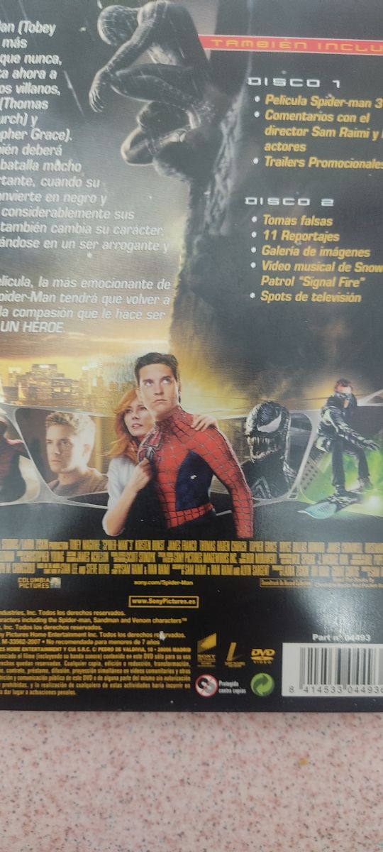 DVD Spiderman-3 Edición Metalica