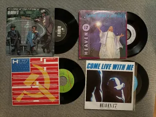 HEAVEN 17: lote de 4 singles vinilo 35 rpm 7"