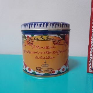 Scatola di latta dolce e gabbana
