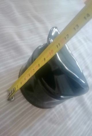 Cenicero lata de cerámica negro