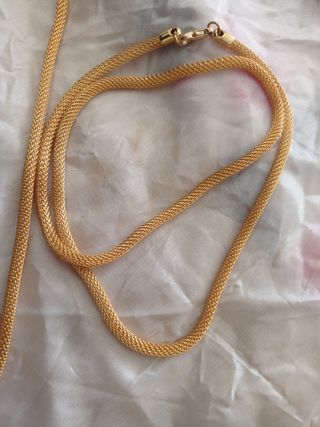 Collane in maglia metallica colore oro