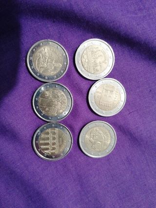 Diferentes Monedas 2 euros España 