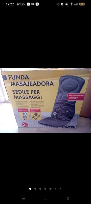 Funda masajeadora como nueva