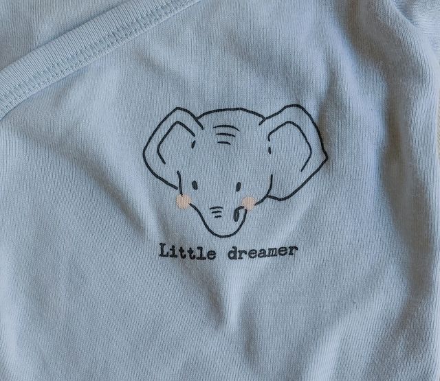 Body Azul Elefante TEX Baby 3 meses