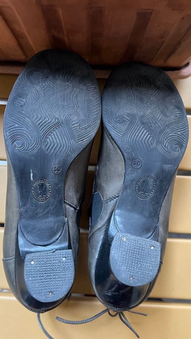 Zapatos de tacón en piel