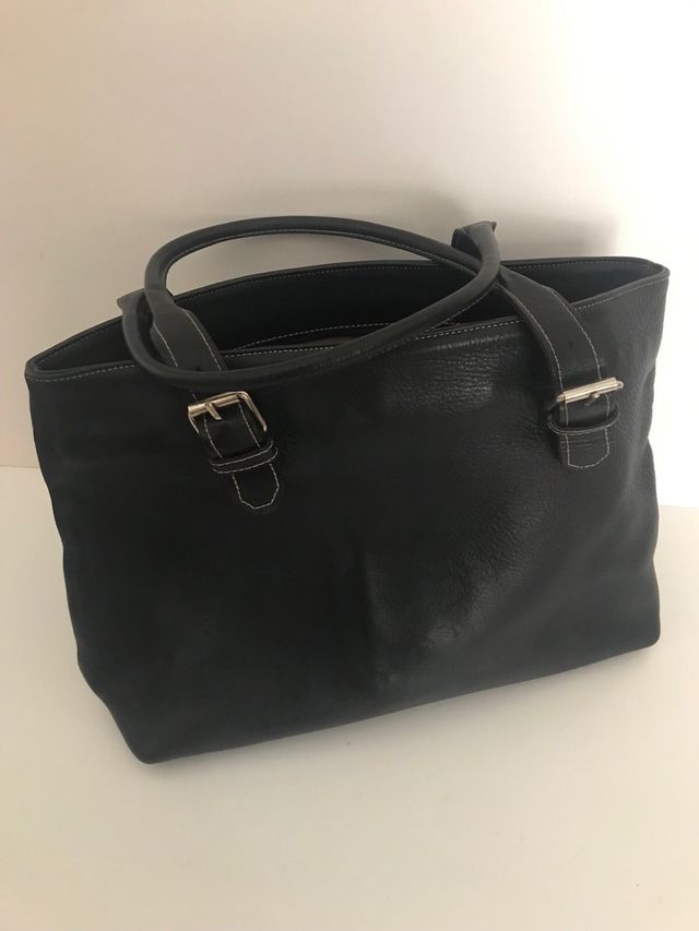Bolso piel negro