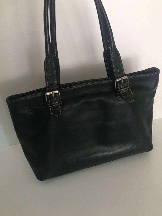 Bolso piel negro