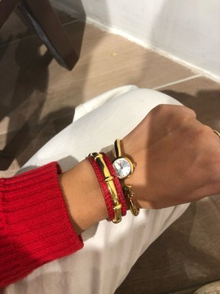 pulsera hermes rojo