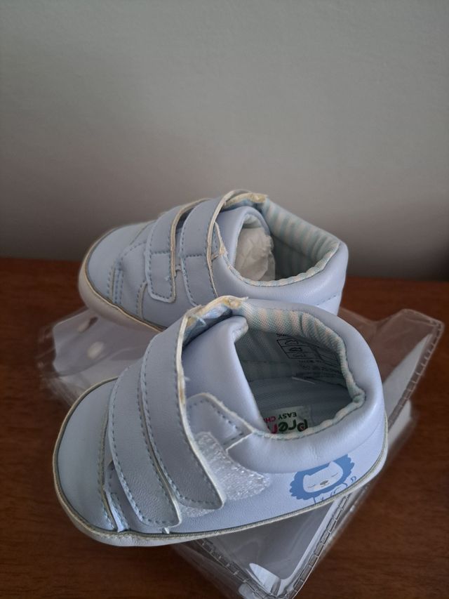 Scarpine neonato azzurre Prenatal