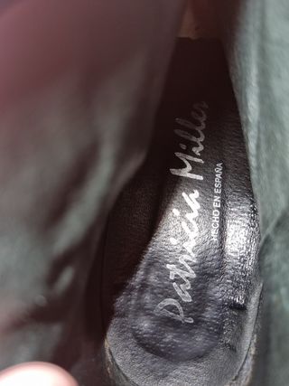 Botines de piel negros con tacón