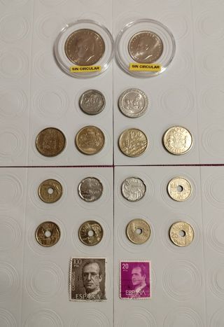 Lote Monedas sin circular y pesetas