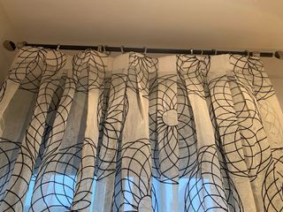 cortina estampada a tablas