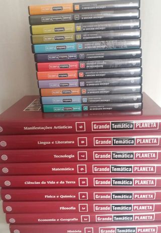 Enciclopédia grande temática com DVDs